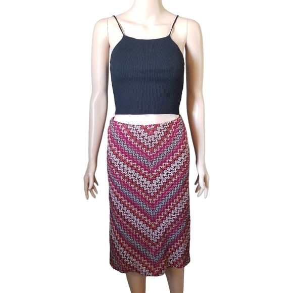 Vintage Annex Chevron Midi Skirt - Picture 2 of 10